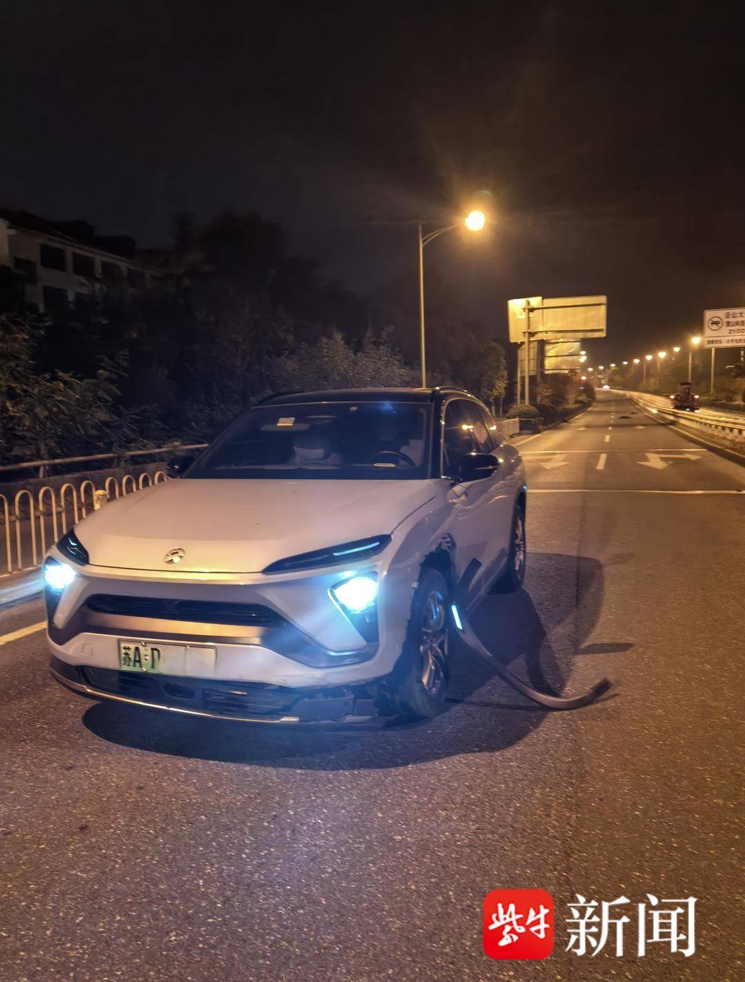 皇冠信用网开户_南京一市民晚上开车撞到野猪皇冠信用网开户,而且撞了两头!