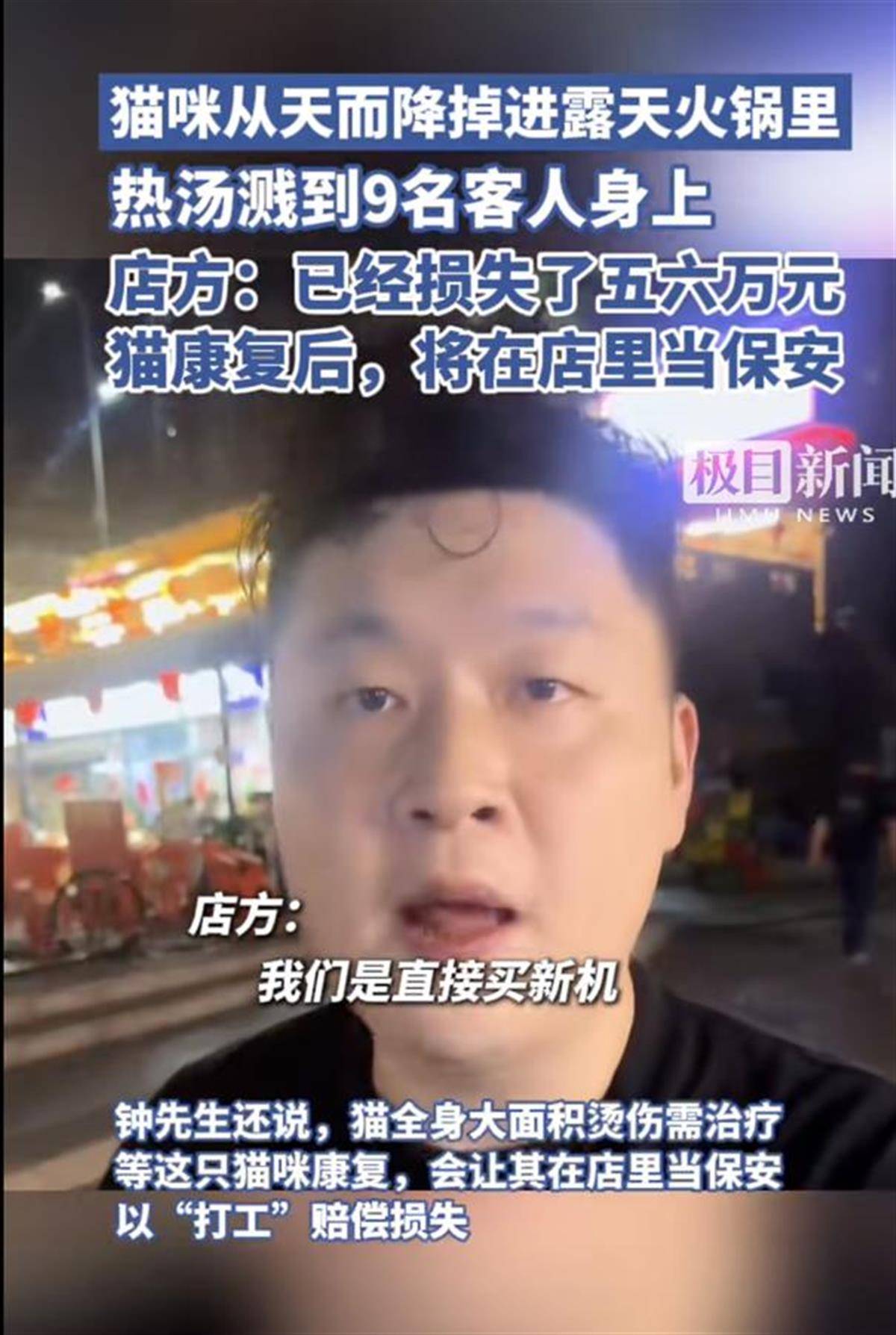 皇冠信用网账号申请
_一只猫“从天而降”掉进火锅皇冠信用网账号申请
,多名客人被烫伤,为什么这位老板不被骂反被夸?