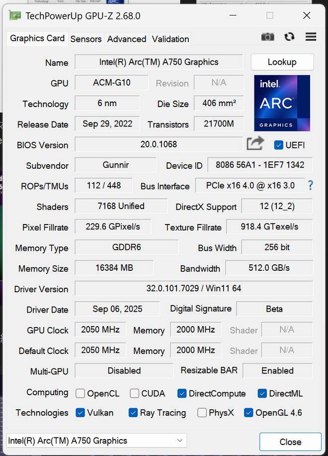 塞尔维亚超级联赛 | 448EU + 16GB 显存塞尔维亚超级联赛,蓝戟英特尔 Arc A760A / A570 16GB 样卡现身
